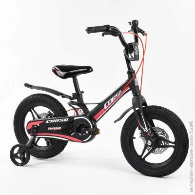 Corso     , c  , 14", 2-  "CORSO" Black/Red (100018)
