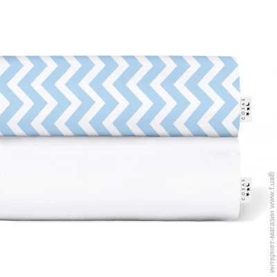 Cosas    16020020  WHITE/ZIGZAG LBLUE (4822052058947)