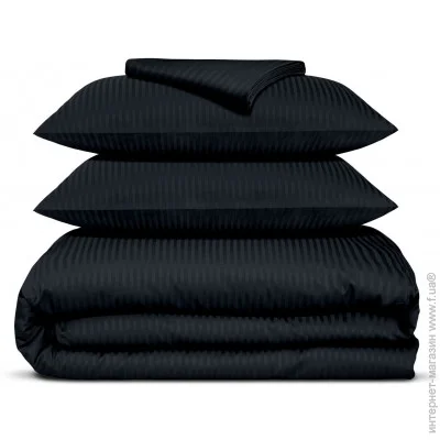 Комплект постельного белья Cosas двуспальный черный ONYX (4822052176696) Комплект постельного белья Cosas двуспальный черный ONYX (4822052176696)
