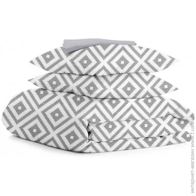 Комплект постельного белья Cosas Евро серый ORNAMENT (4822052059586) Комплект постельного белья Cosas Евро серый ORNAMENT (4822052059586)