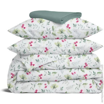 Комплект постельного белья Cosas семейный зеленый SUMMER FLOWERS (4822052347034) Комплект постельного белья Cosas семейный зеленый SUMMER FLOWERS (4822052347034)