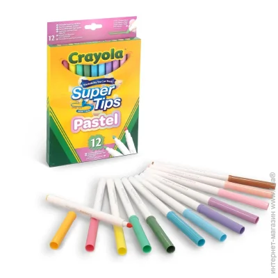 Crayola   Supertips (washable)   12 . (58-7515)