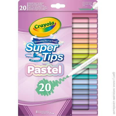 Crayola   Supertips (washable)   20 .