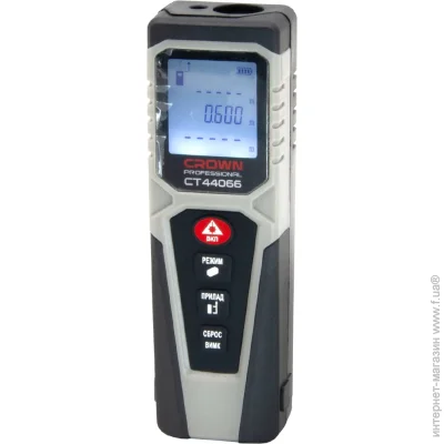 Лазерный дальномер Crown-Tools Рулетка лазерная CT44066 Лазерный дальномер Crown-Tools Рулетка лазерная CT44066