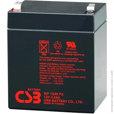    CSB GP1245F2, 12V/4.5Ah AGM
