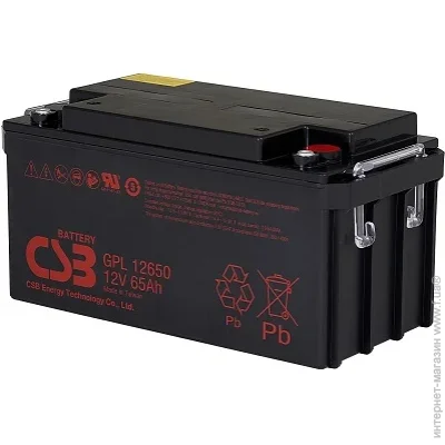   CSB GPL12650 12V/65Ah GEL