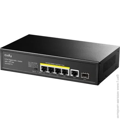  Cudy GS1005PTS1, 5-Port Gigabit PoE+ Switch with 1 SFP Port 120W
