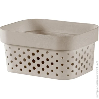Curver Корзина для хранения бежевый Infinity 1,4 л 83x167x125 мм Curver Корзина для хранения бежевый Infinity 1,4 л 83x167x125 мм