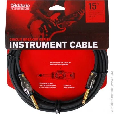 D'Addario   D "Addario PW-AG-15 Circuit Breaker Instrument Cable 4.5m (15ft)