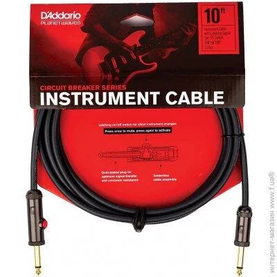 D'Addario   D "Addario PW-AGL-10 Circuit Breaker Instrument Cable 3.0m (10ft)