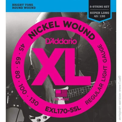   D'Addario   - D"Addario EXL170-6 Nickel Wound Regular Light 6-String Bass 32/130