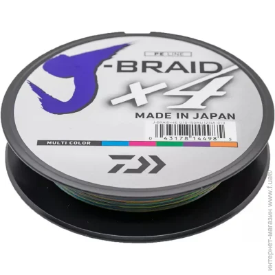 Daiwa  J-Braid X4E 0.15 150 Multi Color / (2142089 / 12745-015)