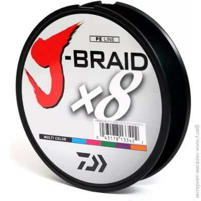 Daiwa  J-Braid X8 0.13 150 Multi Color / (720477 / 12755-013)