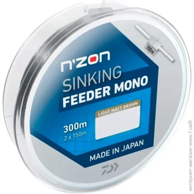 Daiwa  N`Zon Sinking Feeder Mono Brown 300 m 6.39 kg 0.30 mm (1102-12405-030)