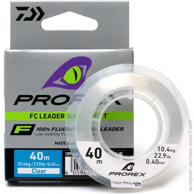  Daiwa  Prorex FC Leader Super Soft 40 m 10.4 kg 0.40 mm (1102-12995-040)