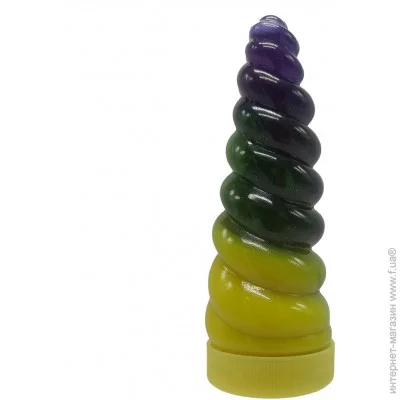 Danko Toys '  "Unicorn Slime" UNS-02U,   (Yellow-Violet) (UNS-02-01U(Yellow-Violet))