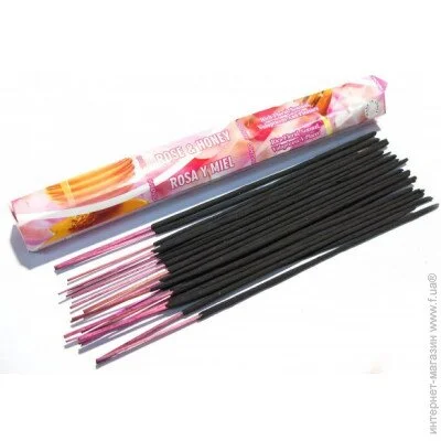 Аромапалочки Darshan Аромат Роза и Мед, Благовоние для дома (29215D) Аромапалочки Darshan Аромат Роза и Мед, Благовоние для дома (29215D)