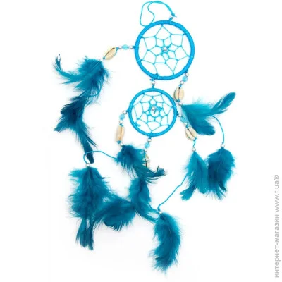 Darshan Ловець Снов (Амулет) Бірюзовий D-6 см D-5 см H-32 см (29420c) Darshan Ловець Снов (Амулет) Бірюзовий D-6 см D-5 см H-32 см (29420c)