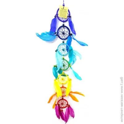 Darshan Ловець Снов (Амулет) Різнокольоровий D-6 см H-50 см 7 Чакр (32647) Darshan Ловець Снов (Амулет) Різнокольоровий D-6 см H-50 см 7 Чакр (32647)