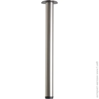 DC Мебельная ножка d60x710 мм для стола матовый никель (сатин) с верхней стальной крепежной пластиной DC Мебельная ножка d60x710 мм для стола матовый никель (сатин) с верхней стальной крепежной пластиной