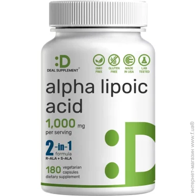   Deal Supplement -  -       Alpha Lipoic Acid 1,000mg 180  (4384307191)