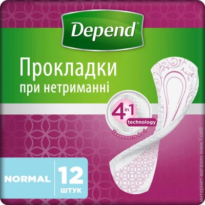   Depend Normal Plus Pad 12*6 () (5029053561585)