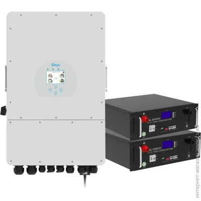  Deye SUN-8K-SG01LP1-EU-2GS10.24K-LFP 8kW 10.24kWh 2BAT LiFePO4 6500 