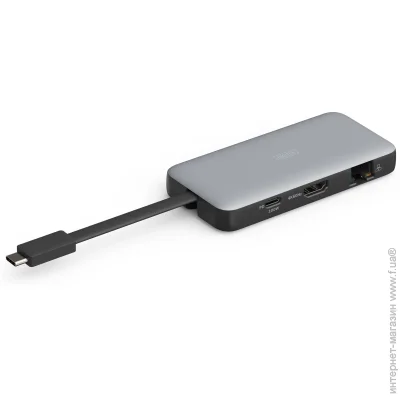   Digitus USB-C HDMI/2xUSB-A/USB-C/SD/MicroSD/RJ54, Travel (DA-70916)