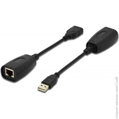  Digitus USB-UTP Cat5, black (DA-70139-2)