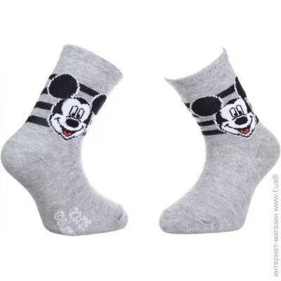  Disney Mickey Head +  Stripes gray  43891247-4 23-26