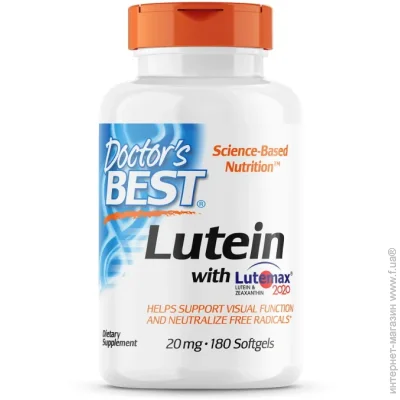   Doctor`S Best   Doctor's Best Lutein with Lutemax 2020, 180  (CN5331)