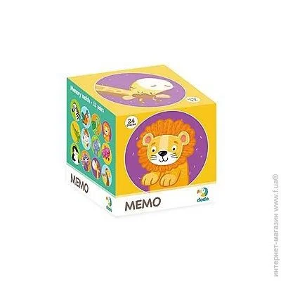 Настольная игра Dodo Мемо. Дикие животные (300157) Настольная игра Dodo Мемо. Дикие животные (300157)