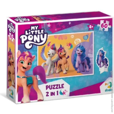 Пазл Dodo My Little Pony Яскраві образи 200139 60 елементів з фігуркою Пазл Dodo My Little Pony Яскраві образи 200139 60 елементів з фігуркою