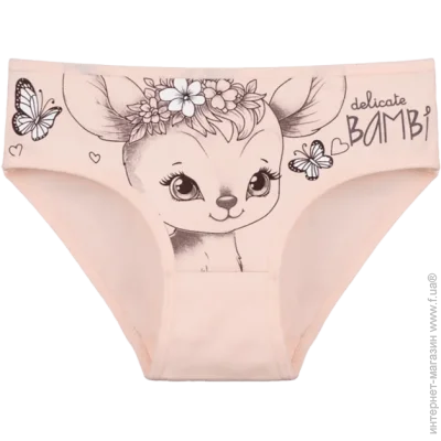 Труси сліпи для дівчинки з принтом BAMBi - Donella - 4171PB119 - 86-92 см - Персиковий (51946) Труси сліпи для дівчинки з принтом BAMBi - Donella - 4171PB119 - 86-92 см - Персиковий (51946)