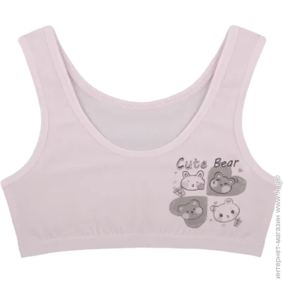 Топ для дівчинки з принтом Cute Bear - Donella - 4571PB17 - 110-116 см - Світло-рожевий (50697) Топ для дівчинки з принтом Cute Bear - Donella - 4571PB17 - 110-116 см - Світло-рожевий (50697)