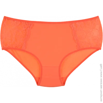 Однотонні ажурні жіночі труси - Donella - 254301W - XL - Помаранчевий (7951) Однотонні ажурні жіночі труси - Donella - 254301W - XL - Помаранчевий (7951)