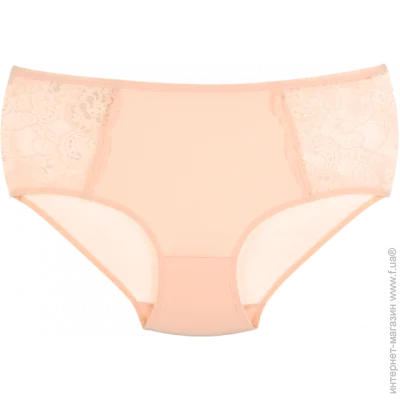 Однотонні ажурні жіночі труси - Donella - 254301W - XL - Персиковий (7962) Однотонні ажурні жіночі труси - Donella - 254301W - XL - Персиковий (7962)