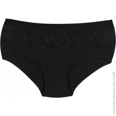 Жіночі труси Чорні труси великого розміру з мереживом - Donella - 254302Q - XXL - Чорний (7968) Жіночі труси Чорні труси великого розміру з мереживом - Donella - 254302Q - XXL - Чорний (7968)