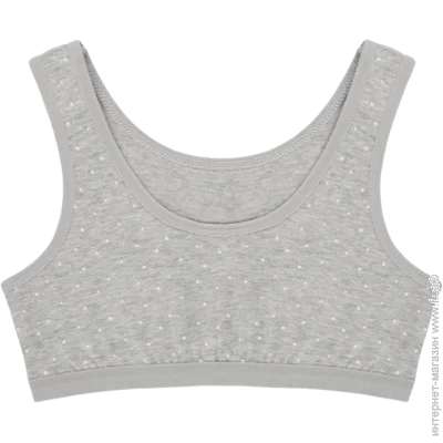 Топ з малюнком на широких бретельках - Donella - 458103 - 146-152 см - Сірий меланж (50849) Топ з малюнком на широких бретельках - Donella - 458103 - 146-152 см - Сірий меланж (50849)