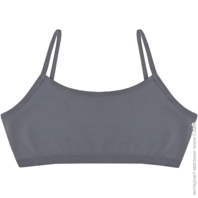Підлітковий однотонний топ на тонких бретельках для дівчаток - Donella - 5971P - 152-158 см - Темно-сірий (50971) Підлітковий однотонний топ на тонких бретельках для дівчаток - Donella - 5971P - 152-158 см - Темно-сірий (50971)