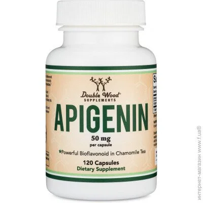    Double Wood Apigenin 50 mg, 120 capsules
