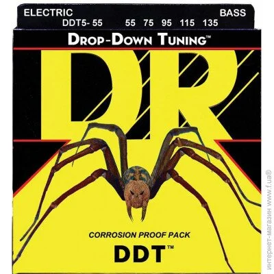   Dr Strings   - DR DDT5-55 Drop-Down Tuning Heavy Bass 5-Strings 55/135