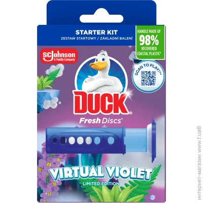Диски чистоты Duck Диски туалетные Virtual Violet 0,036 л 1245000 Диски чистоты Duck Диски туалетные Virtual Violet 0,036 л 1245000
