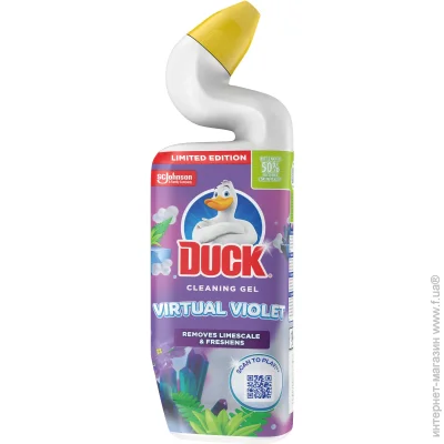 Средство для унитаза Duck Гель Virtual Violet 0,75 л 1219074 Средство для унитаза Duck Гель Virtual Violet 0,75 л 1219074