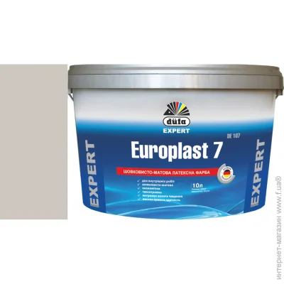 Dufa Краска латексная водоэмульсионная Europlast 7 DE 107 шелковистый мат VN 2756 Утро в степи 10л Dufa Краска латексная водоэмульсионная Europlast 7 DE 107 шелковистый мат VN 2756 Утро в степи 10л