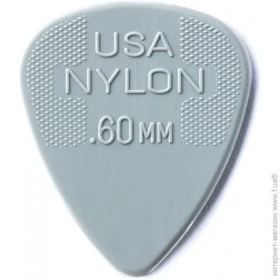 Dunlop Manufacturing  Dunlop 4410 Nylon Standard Plectrum Guitar Pick 0.60 mm (1 .)