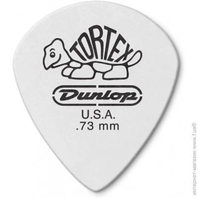 Dunlop Manufacturing  Dunlop 4781 Tortex White Jazz III Guitar Pick 0.73 mm (1 .)