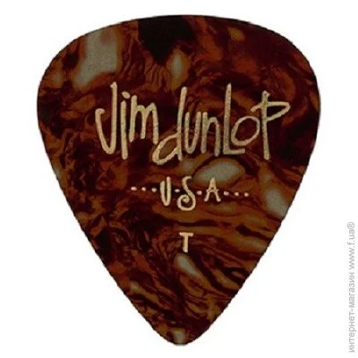 Dunlop Manufacturing  Dunlop 4831 Classic Celluloid Shell Thin Guitar Pick (1 .)