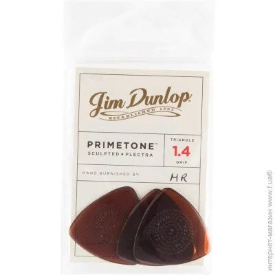  Dunlop Manufacturing  Dunlop 512P1.4 Primetone Triangle Sculpted Plectra Grip Player "s Pack 1.4 mm (3 .)