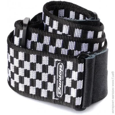    Dunlop Manufacturing    Dunlop D3831BK Black & White Checkered Strap